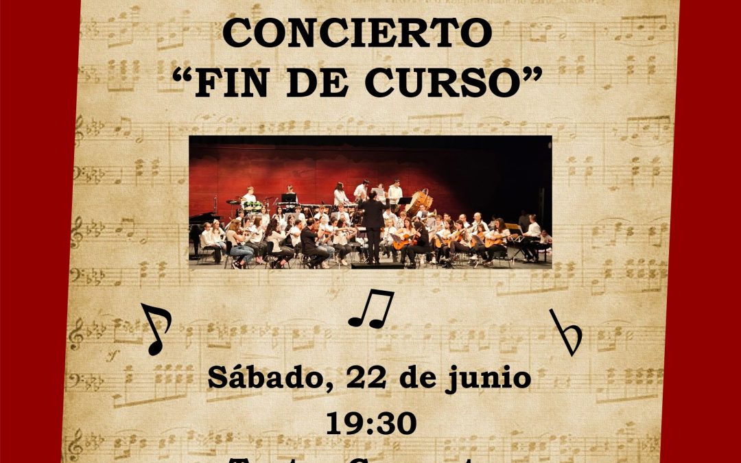 Concierto: Fin de curso de la Escuela Municipal de Música  «Agustín Ruiz»