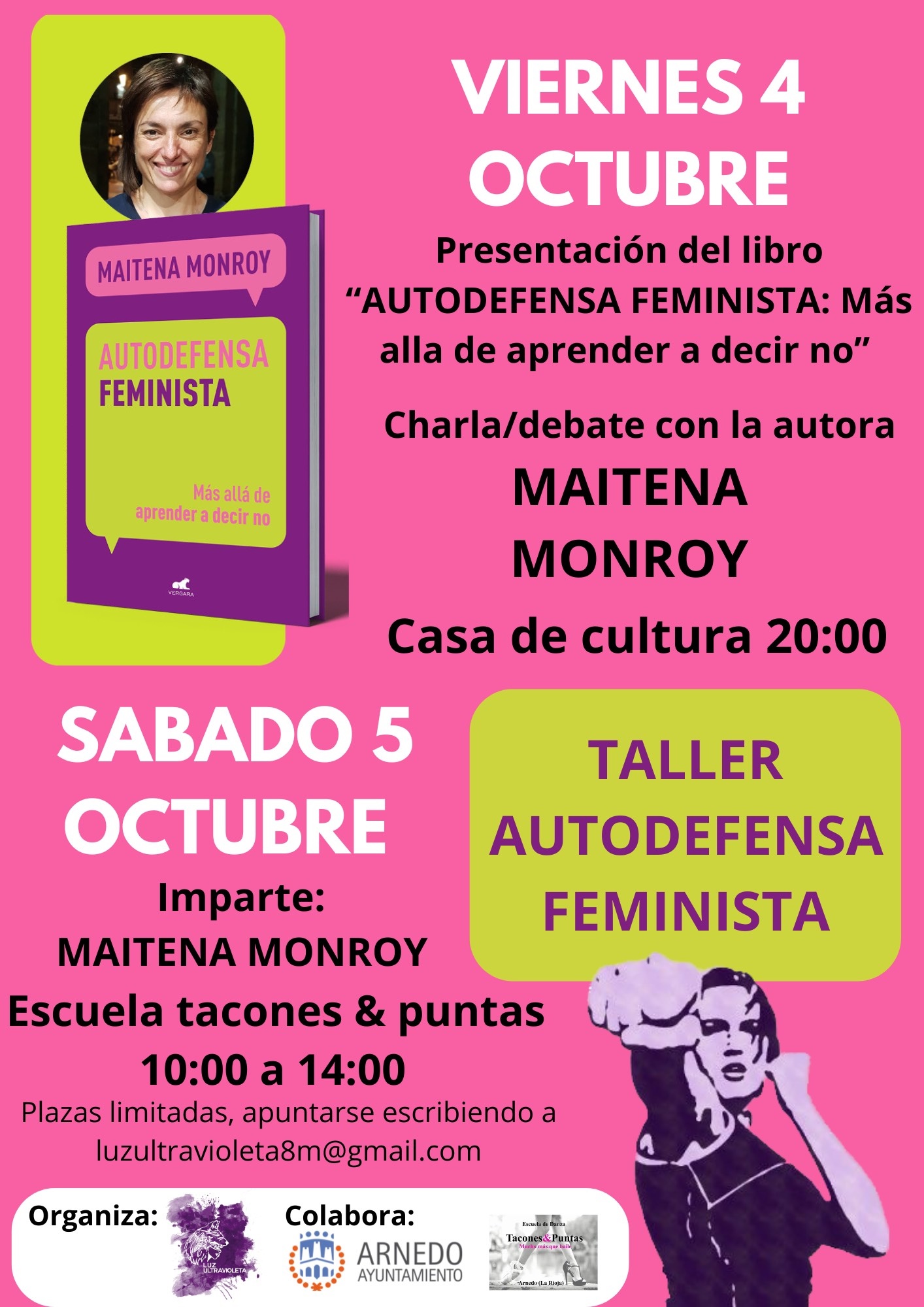 Presentación del libro «AUTODEFENSA FEMINISTA Más allá de aprender a decir no» de Maitena Monroy