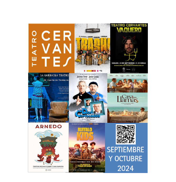 2024 SEPTIEMBRE Y OCTUBRE AGENDA TEATRO CERVANTES