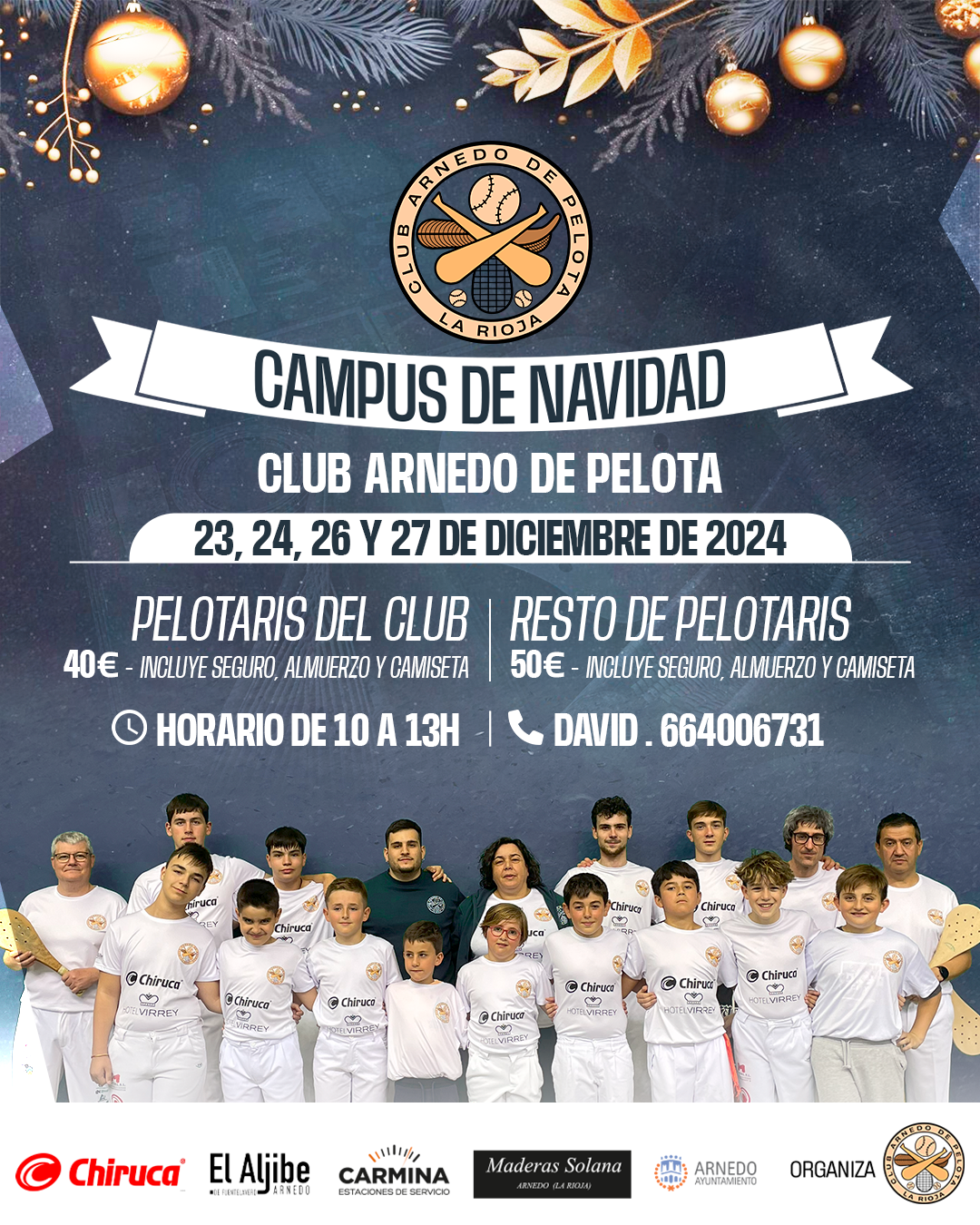 Campus de Navidad de Pelota