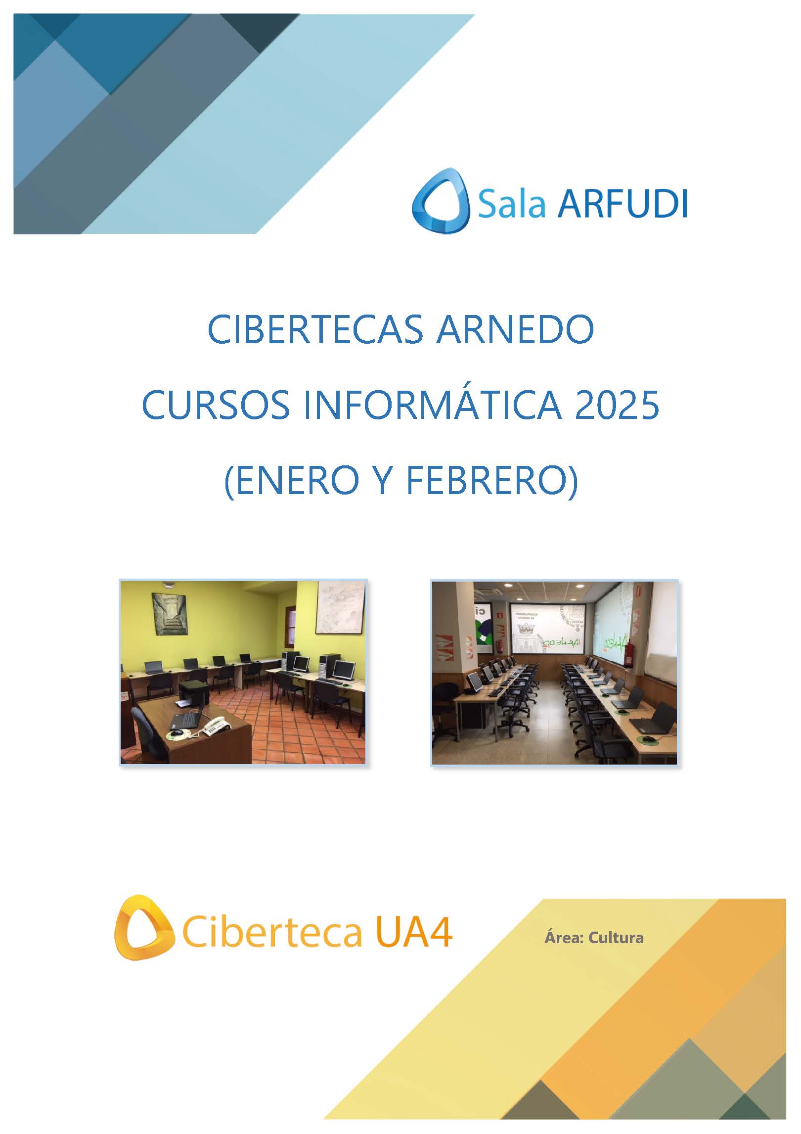 Cursos de informática enero y febrero 2025 Cibertecas Municipales.