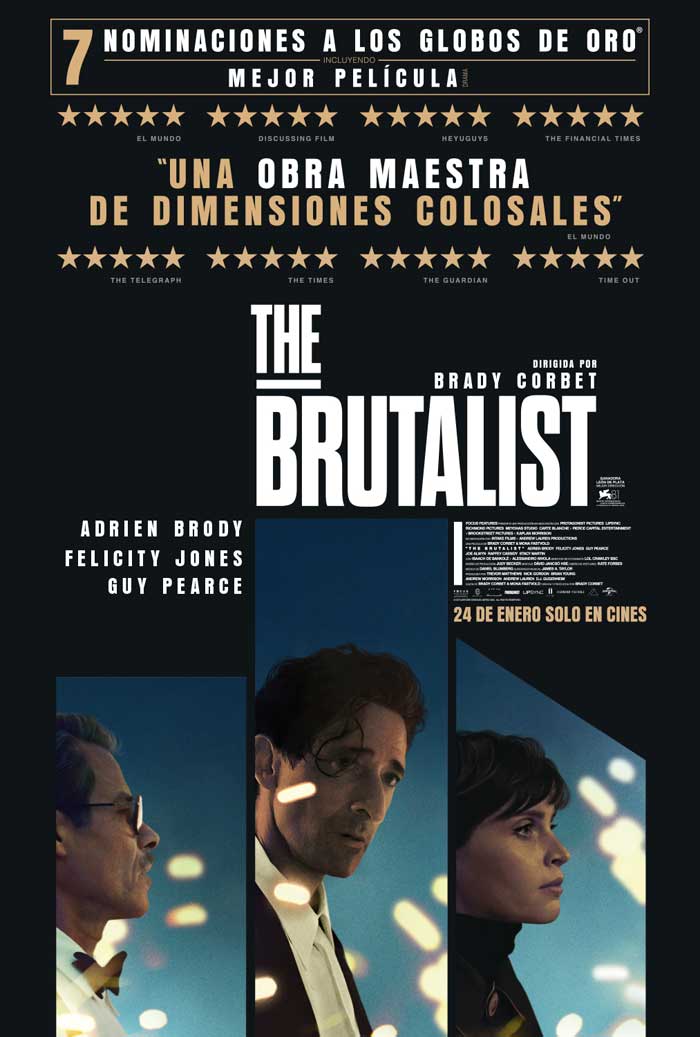 Proyección de la película «The Brutalist» el domingo 2 de marzo a las 18:00 h. Entradas ya a la venta.